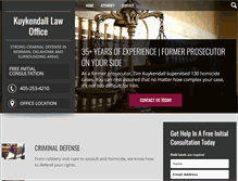 Tablet Screenshot of kuykendalllaw.com